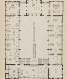 Ontwerp eerste etage Jubileumtentoonstelling 1923