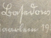 Portret van A.A.M. Grimmon (detail signatuur)
